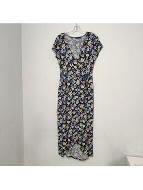 Rebel Sugar Floral Wrap Maxi Dress Size XL